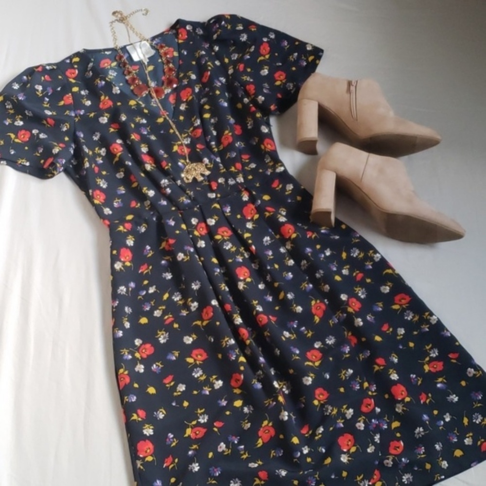 Anthro Karen Walker "Hi There" Floral Dress